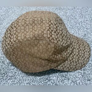 Coach Brown Leather Hat